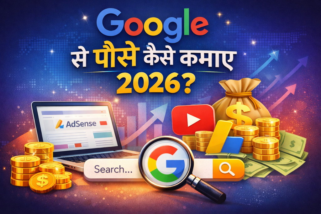Google se paise kaise kamaye 2026 best earning methods India