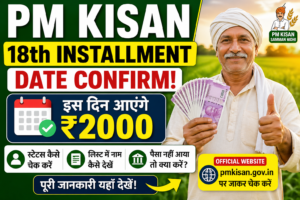 PM Kisan 18th installment date 2026 ₹2000 kab aayenge aur status kaise check kare